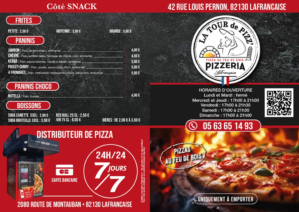 Menu_La Tour de Pizz'_Lafrançaise_image_2