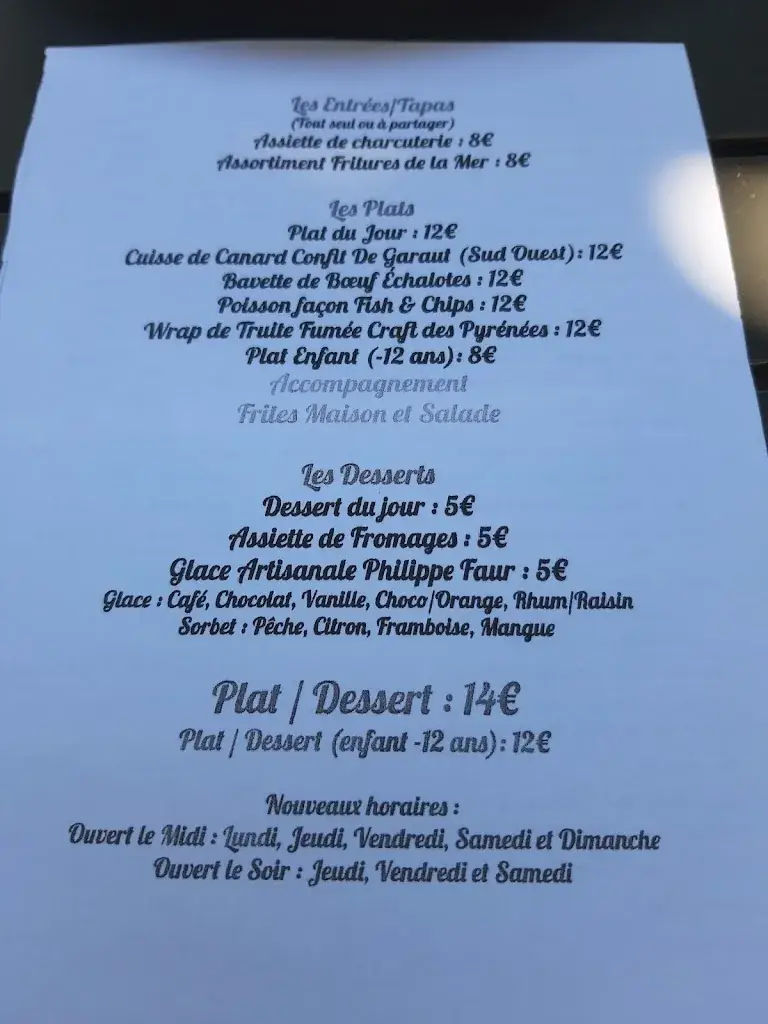 Menu_Restaurant l'Aéropostale_Laloubère_image_2