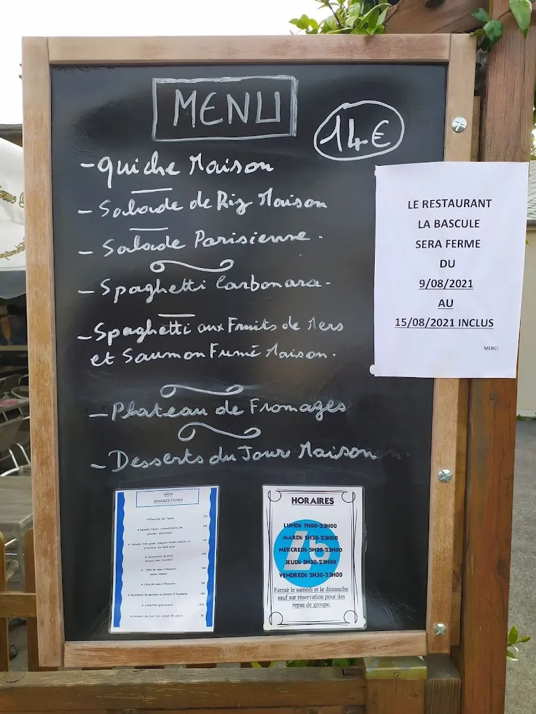 Menu_Restaurant Bar La Bascule - Laissac_l'Église_image_1