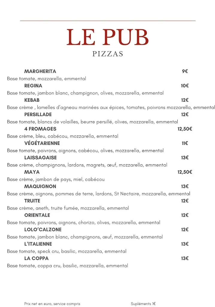 Menu_LE PUB - Brasserie - Pizzeria_l'Église_image_3