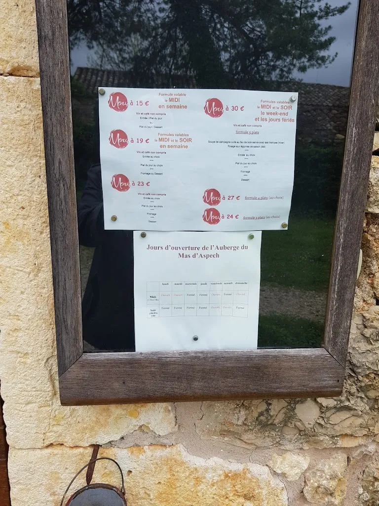 Menu_Auberge Du Mas D'aspech_Belmont-Sainte-Foi_image_1