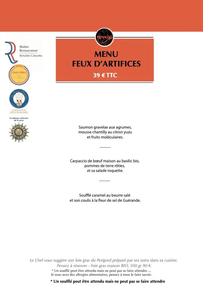 Menu_Restaurant Renaldo Lattes_Lattes_image_1