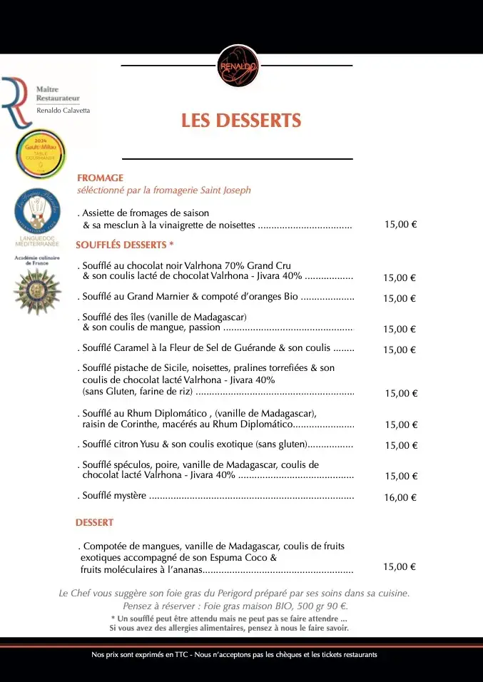 Menu_Restaurant Renaldo Lattes_Lattes_image_4