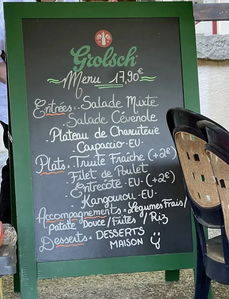 Menu_Restaurant l'Oasis Gorges de l' Hérault_Laroque_image_2