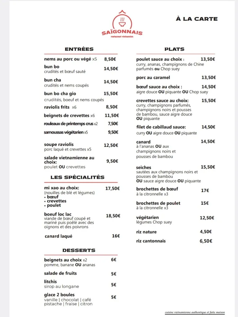 Menu_Ô Saigonnais_Laroque_image_1