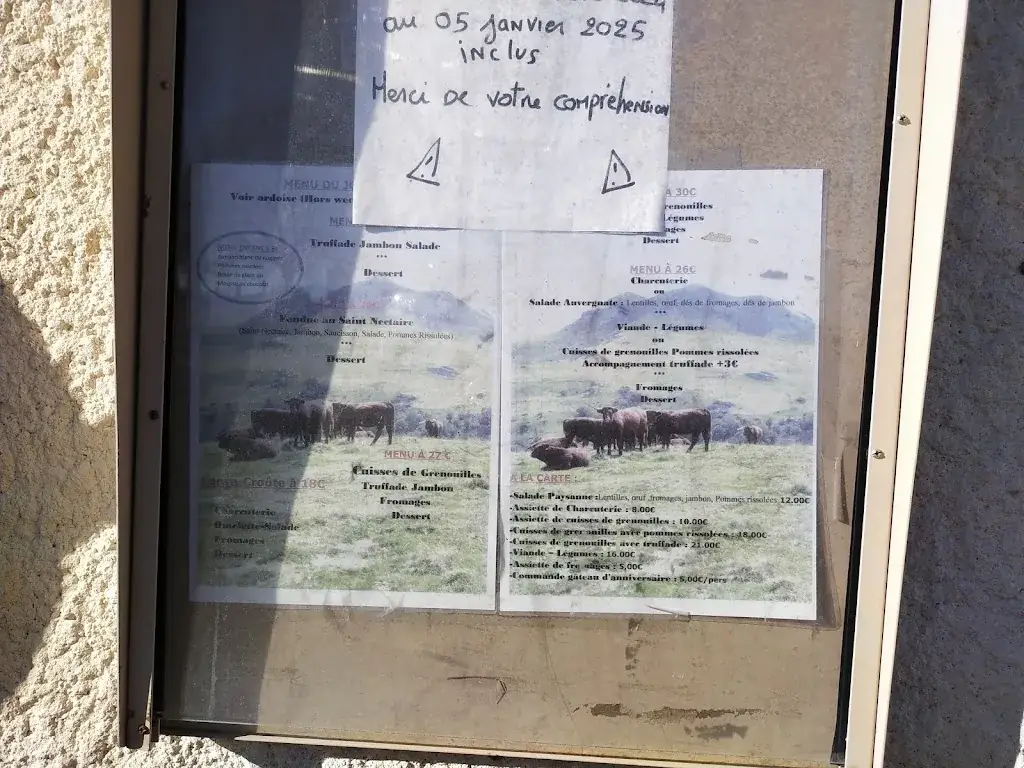 Menu_Auberge de La Cabane_Saint-Alyre-ès-Montagne_image_3