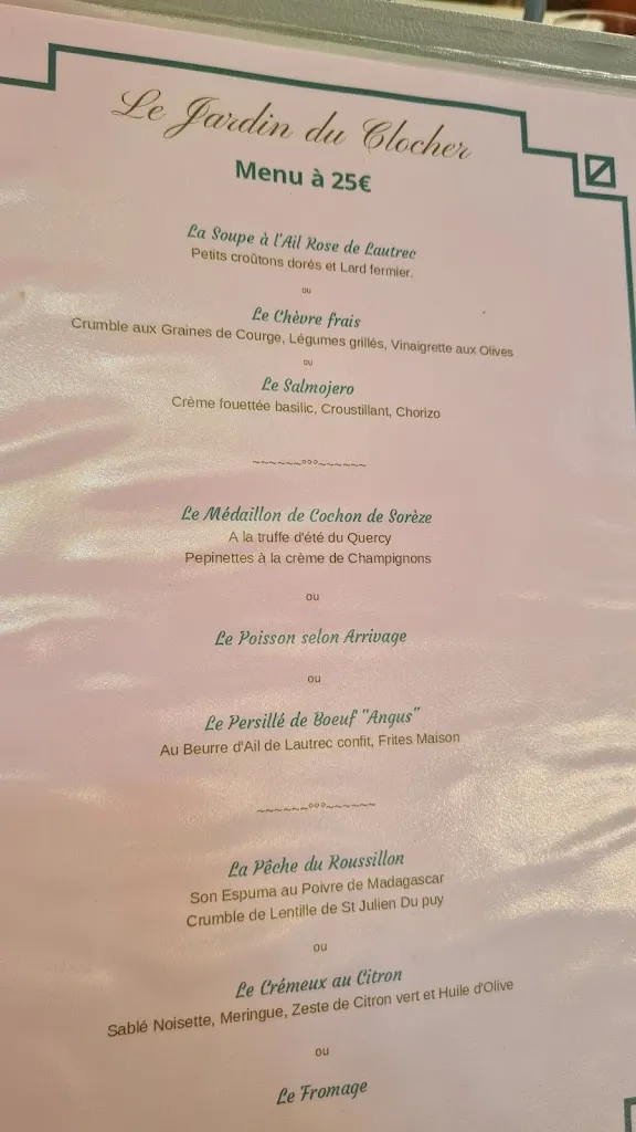 Menu_Le Jardin du Clocher_Lautrec_image_3