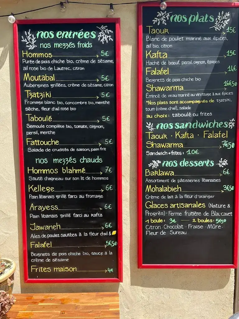 Menu_AFKA - Spécialités Libanaises_Lautrec_image_1