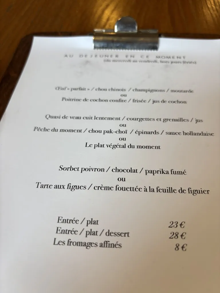 Menu_L'œuf de coq restaurant Lavaur_Lavaur_image_1