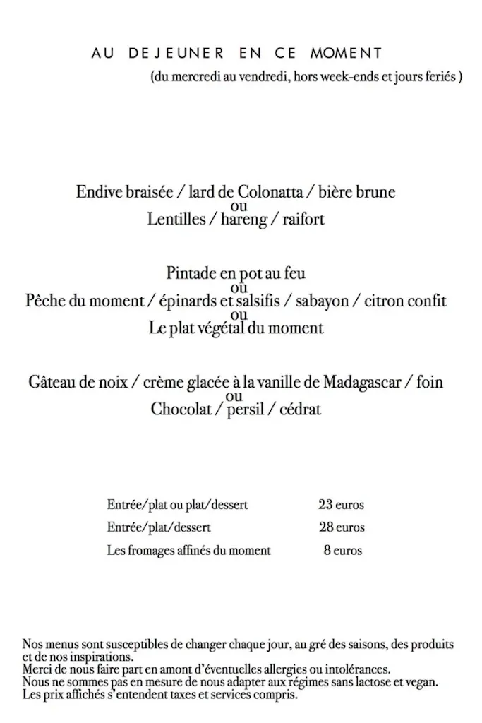 Menu_L'œuf de coq restaurant Lavaur_Lavaur_image_2