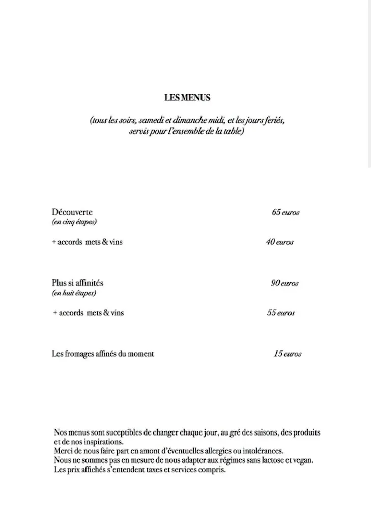 Menu_L'œuf de coq restaurant Lavaur_Lavaur_image_3