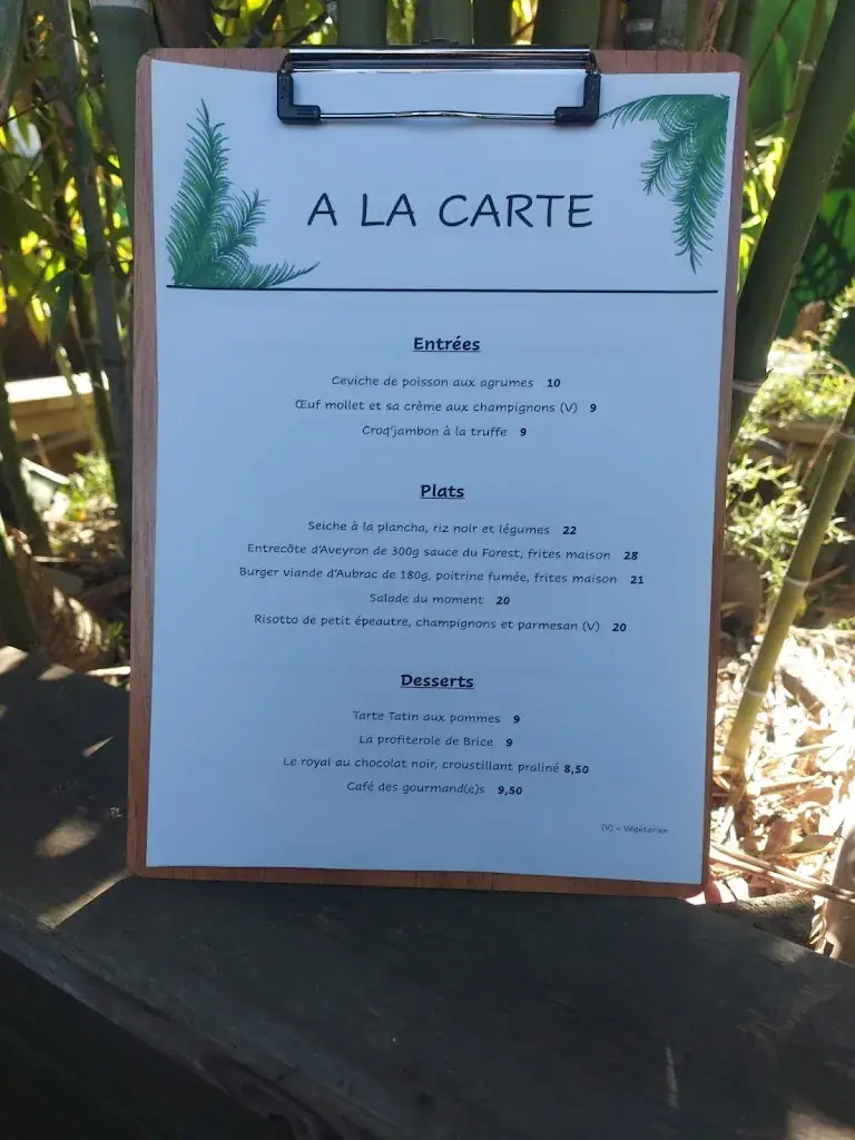 Menu_Restaurant Le Forest Le Crès près de Montpellier_Crès_image_1