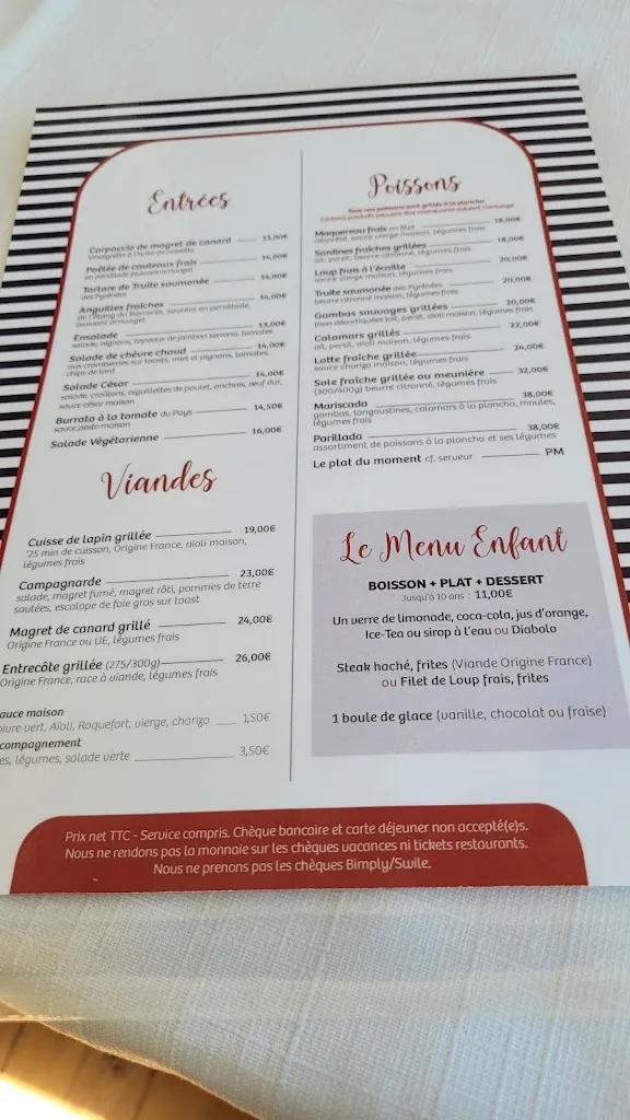 Menu_Le Lamparo Le Barcarès_Barcarès_image_4