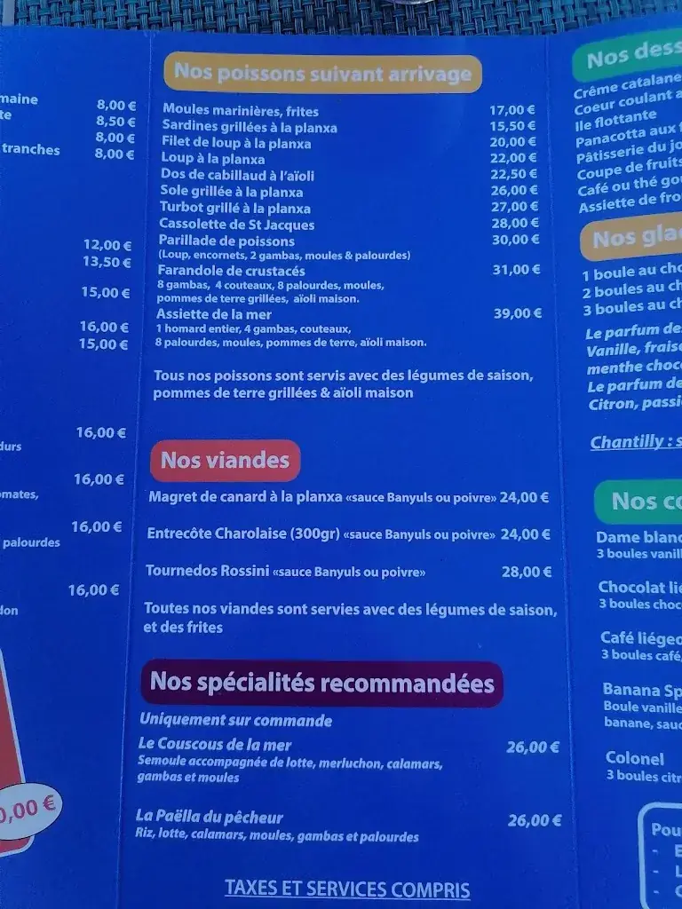 Menu_La Mer à Table _Barcarès_image_4