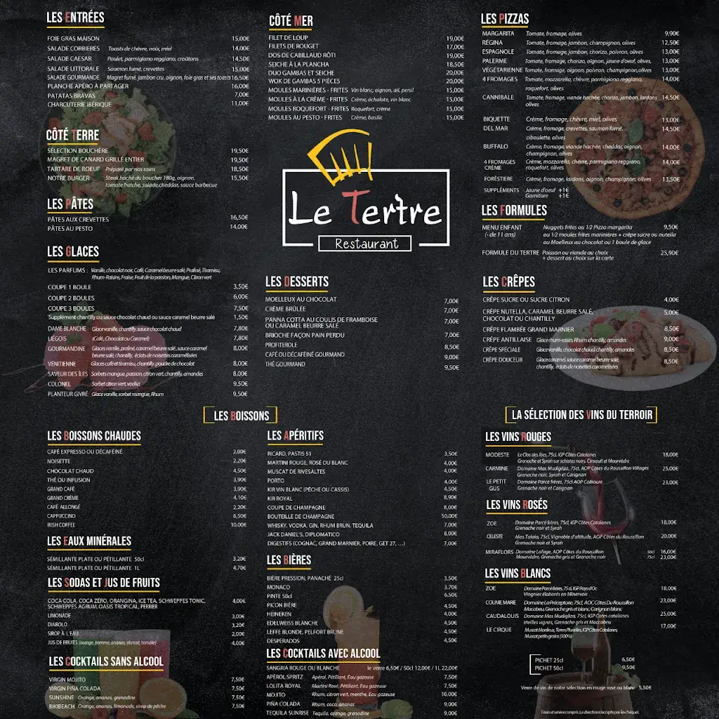 Menu_Restaurant Le Tertre_Barcarès_image_1