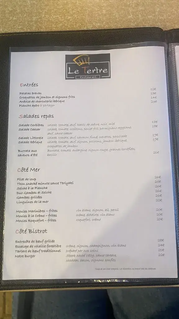 Menu_Restaurant Le Tertre_Barcarès_image_2