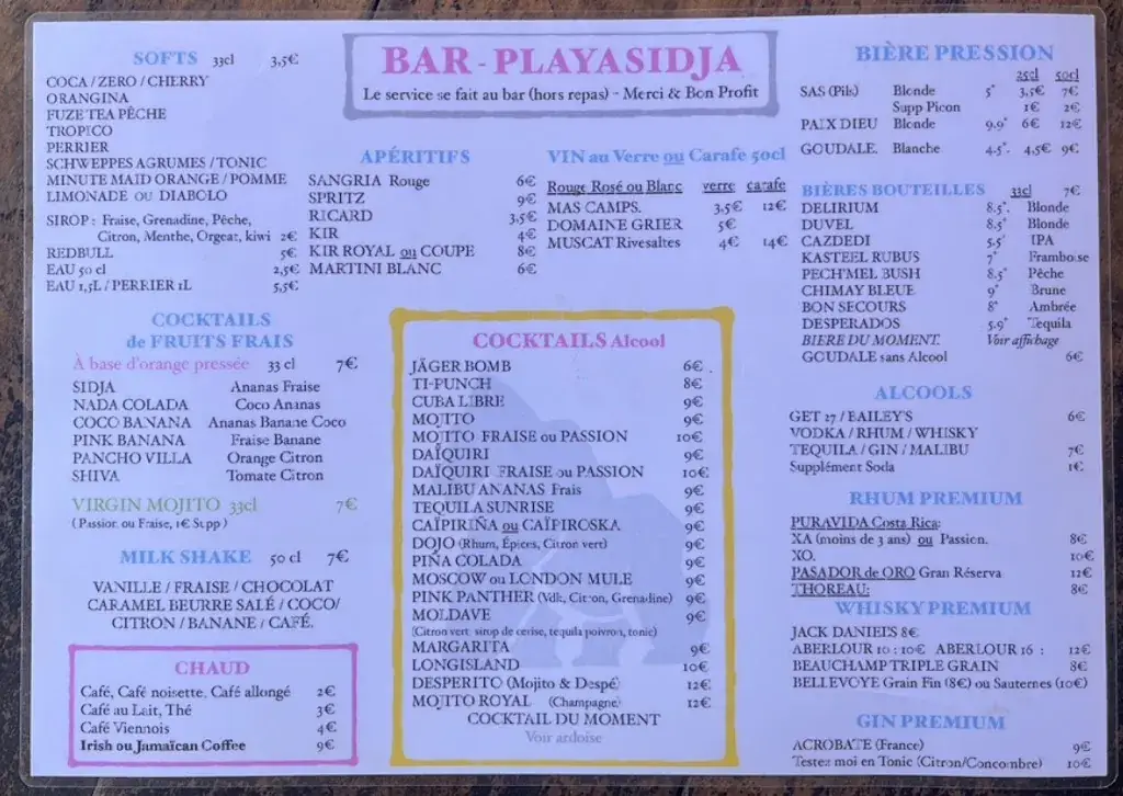 Menu_Playa Sidja_Barcarès_image_1