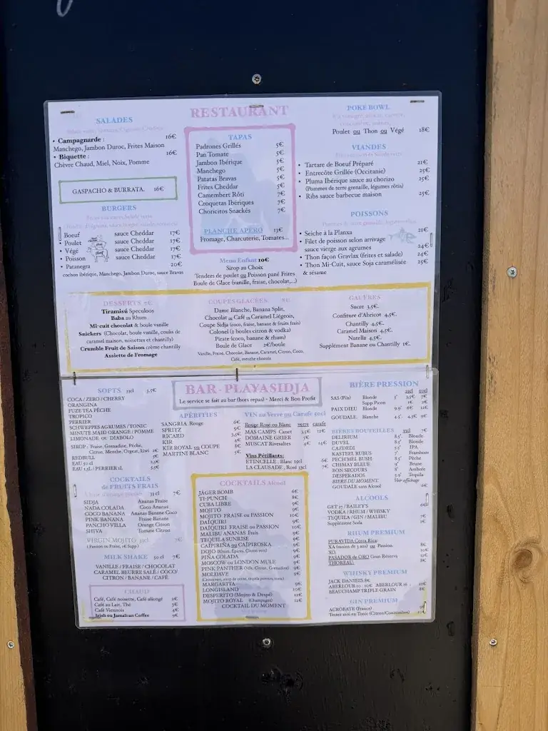 Menu_Playa Sidja_Barcarès_image_3