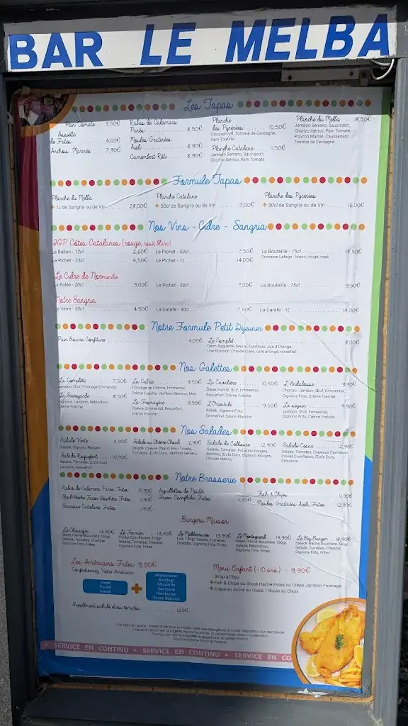 Menu_Le Melba_Barcarès_imagen_4