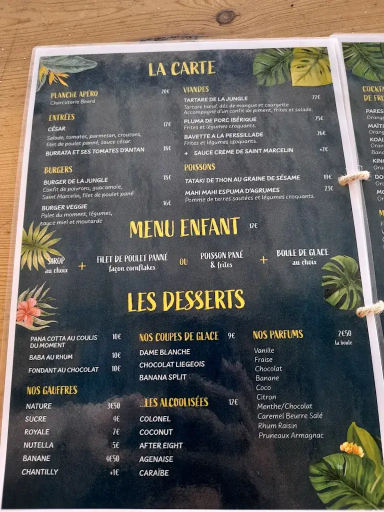 Menu_Le jungle_Barcarès_immagine_2