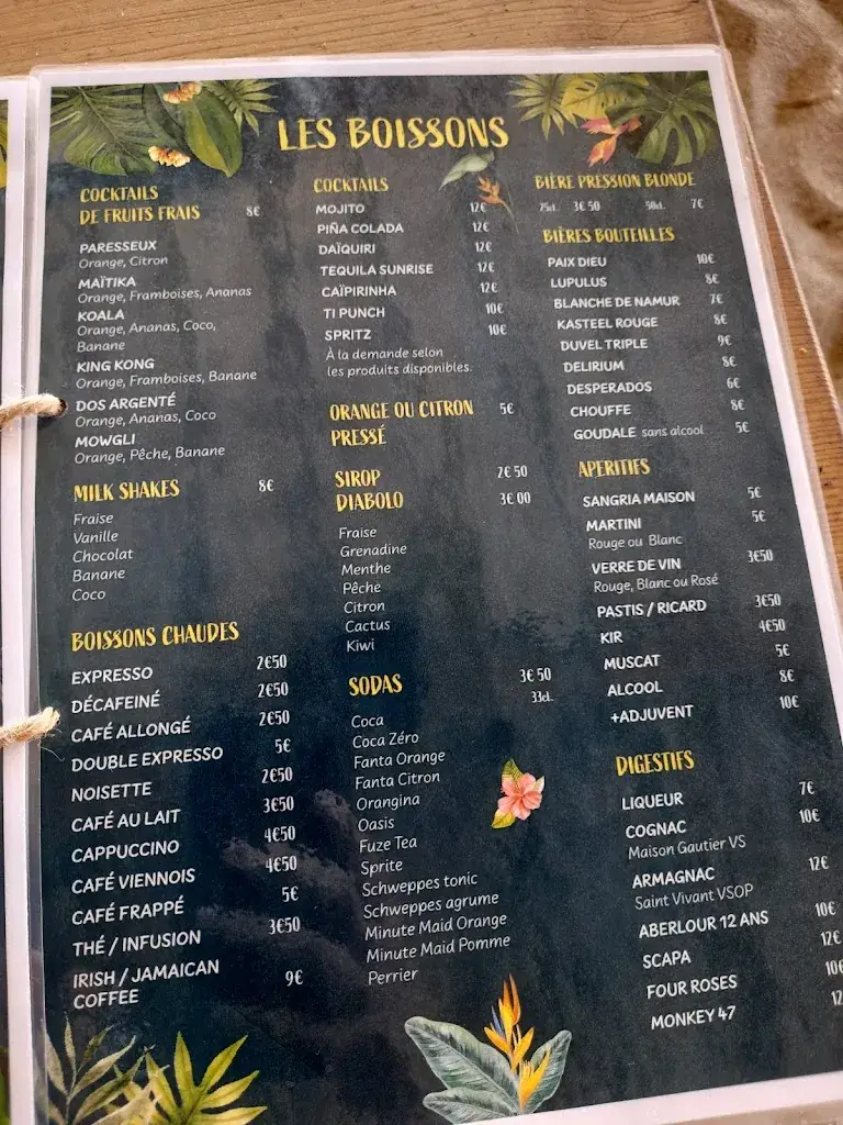 Menu_Le jungle_Barcarès_immagine_3