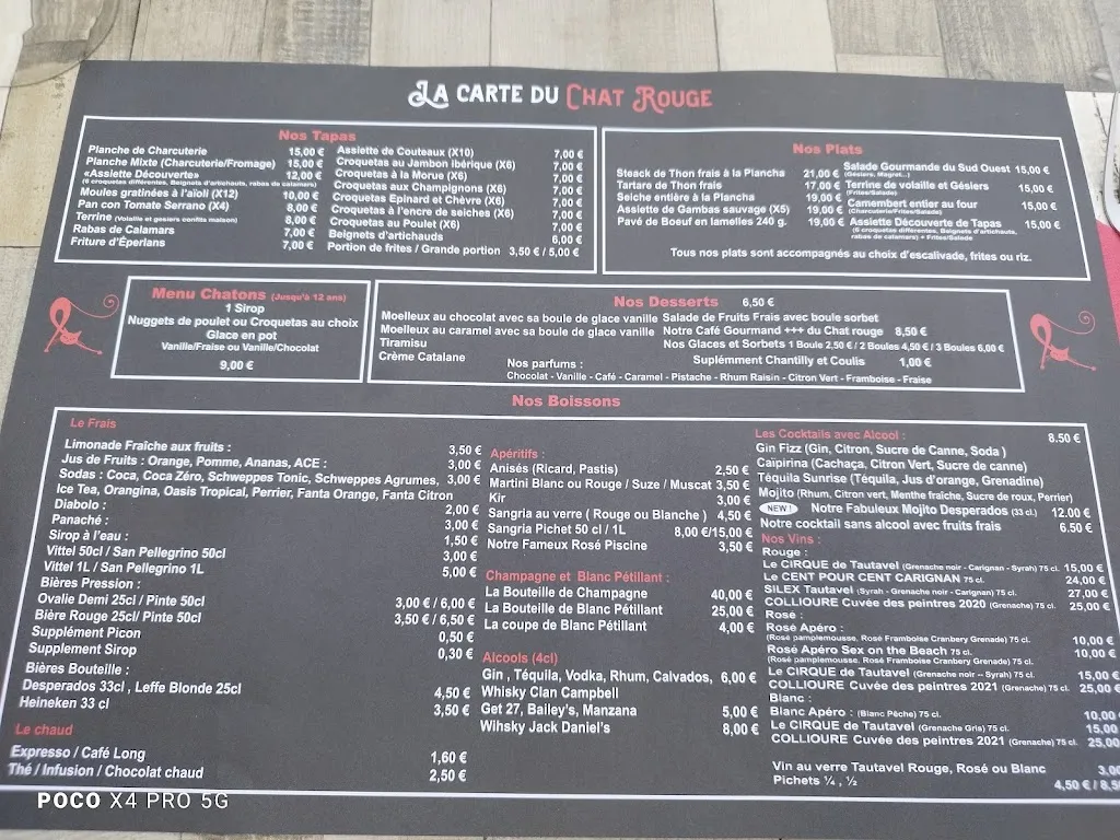 Menu_Le chat rouge_Barcarès_image_4