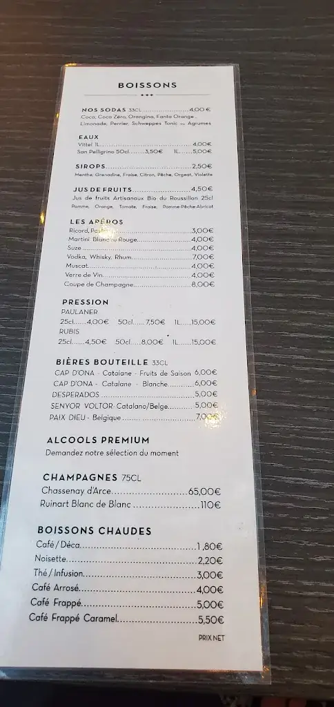 Menu_La Pinède Restaurant_Barcarès_immagine_3