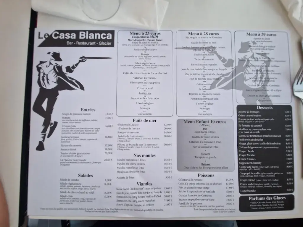 Menu_Le Casablanca_Barcarès_image_2