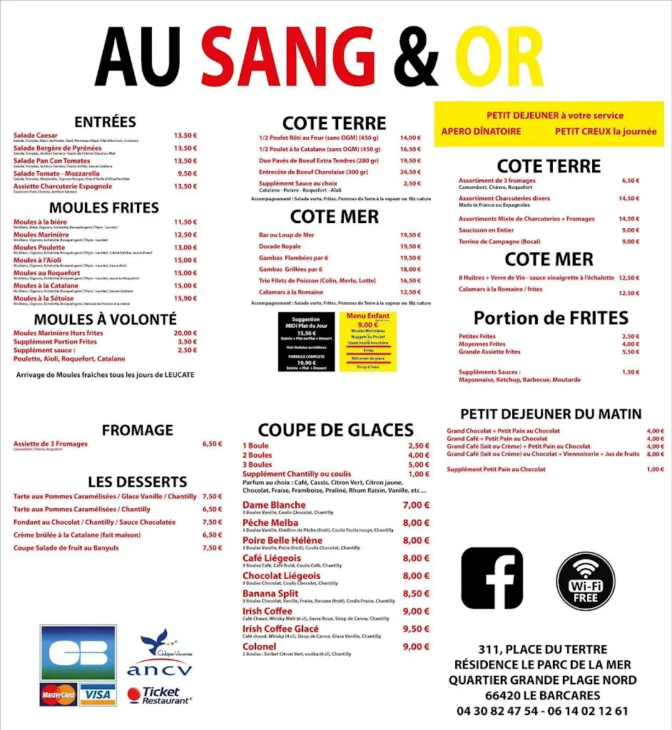 Menu_Au Sang & OR 66420 LE BARCARES_Barcarès_image_2