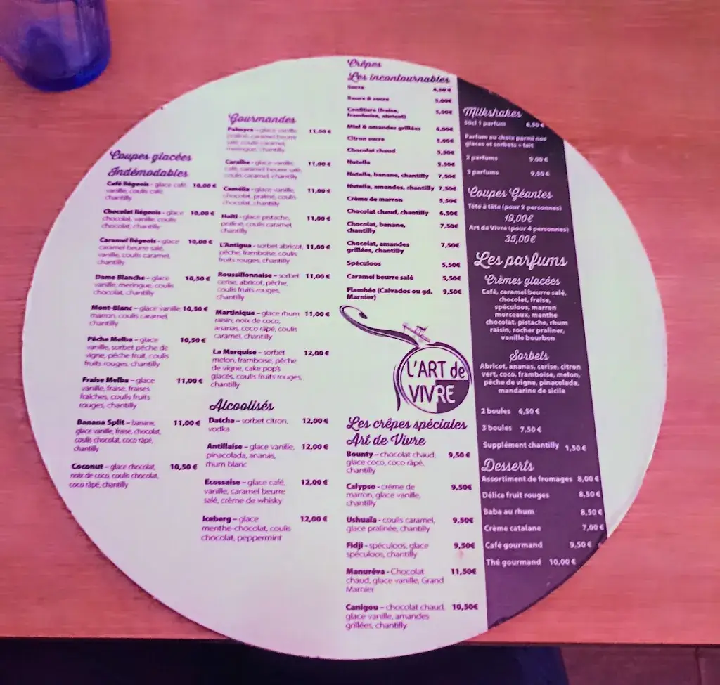 Menu_Restaurant L'Art de Vivre_Barcarès_immagine_2