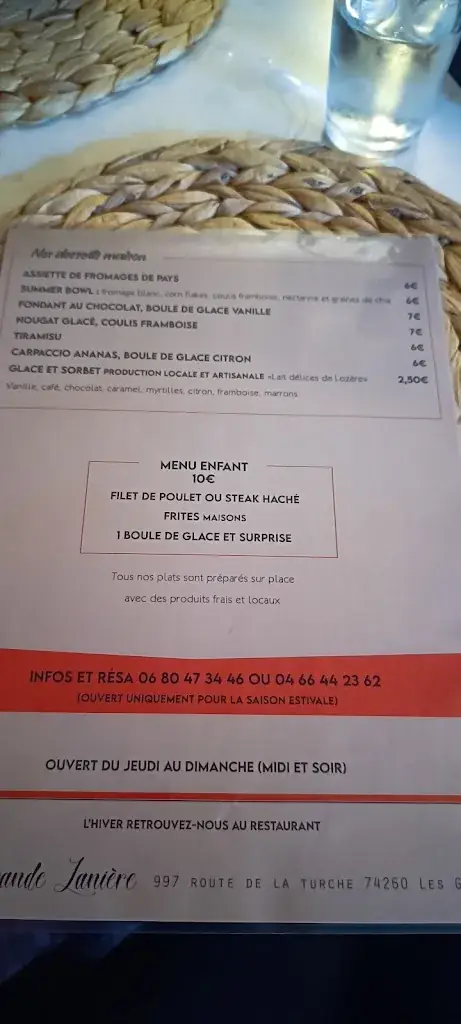 Menu_Restaurant le Margeride_Malzieu-Ville_image_1