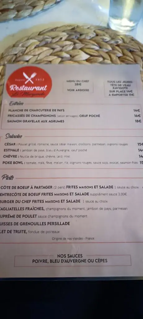 Menu_Restaurant le Margeride_Malzieu-Ville_image_2