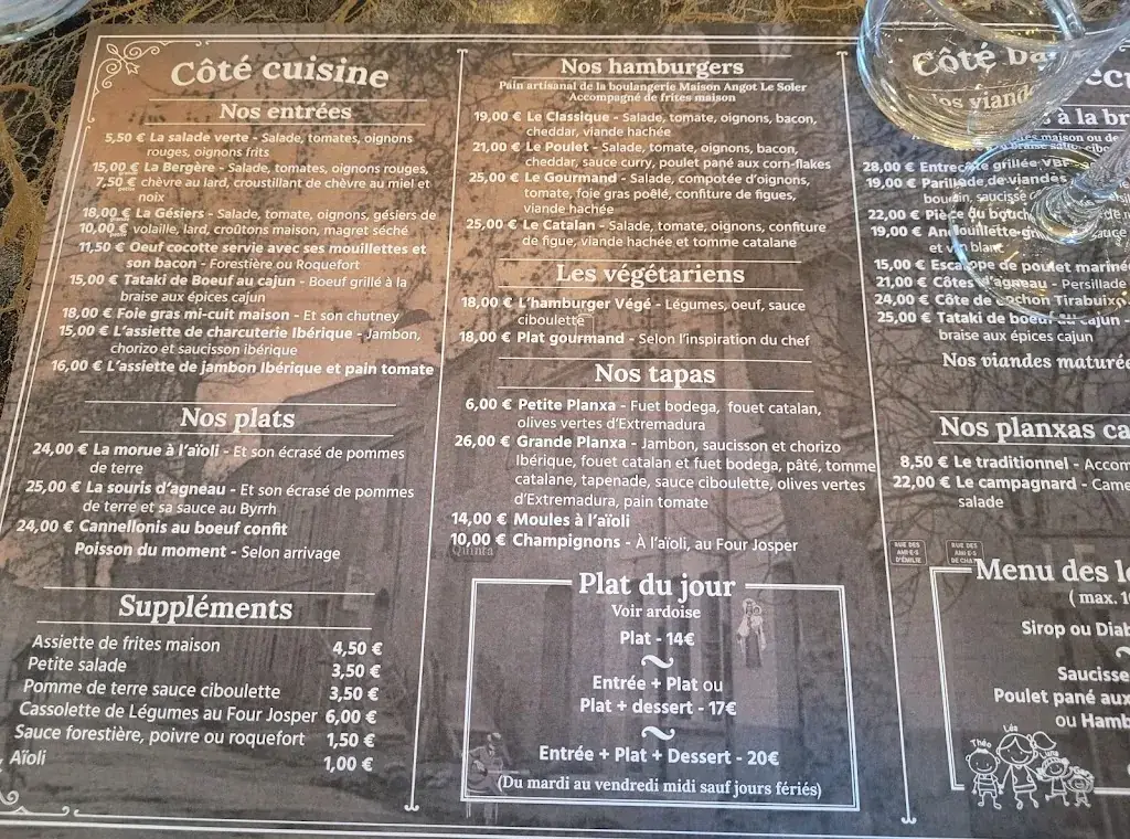 Menu_La brasserie du village_Soler_imagen_1