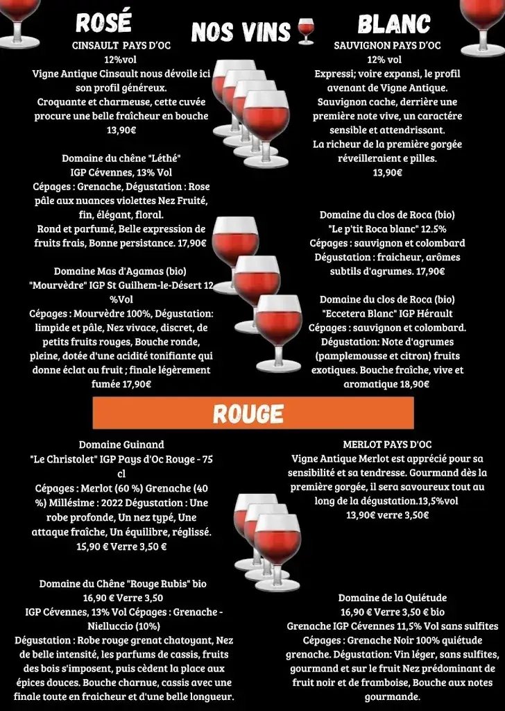 Menu_L'avenir Restaurant Brasserie_Vigan_image_1