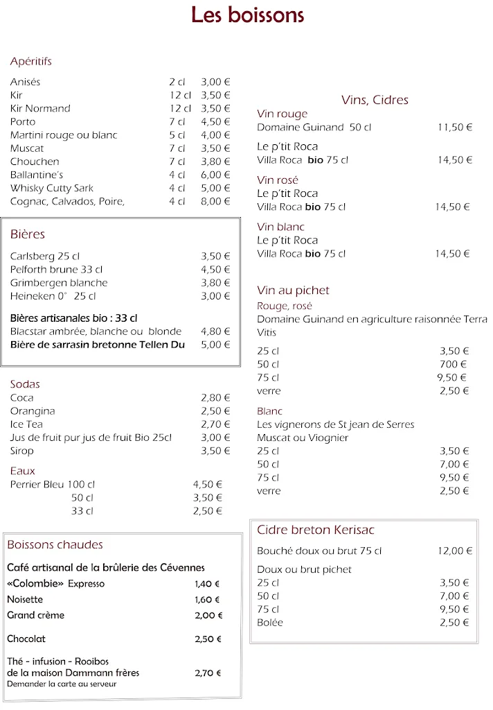 Menu_La Crêperie du Marché_Vigan_image_1