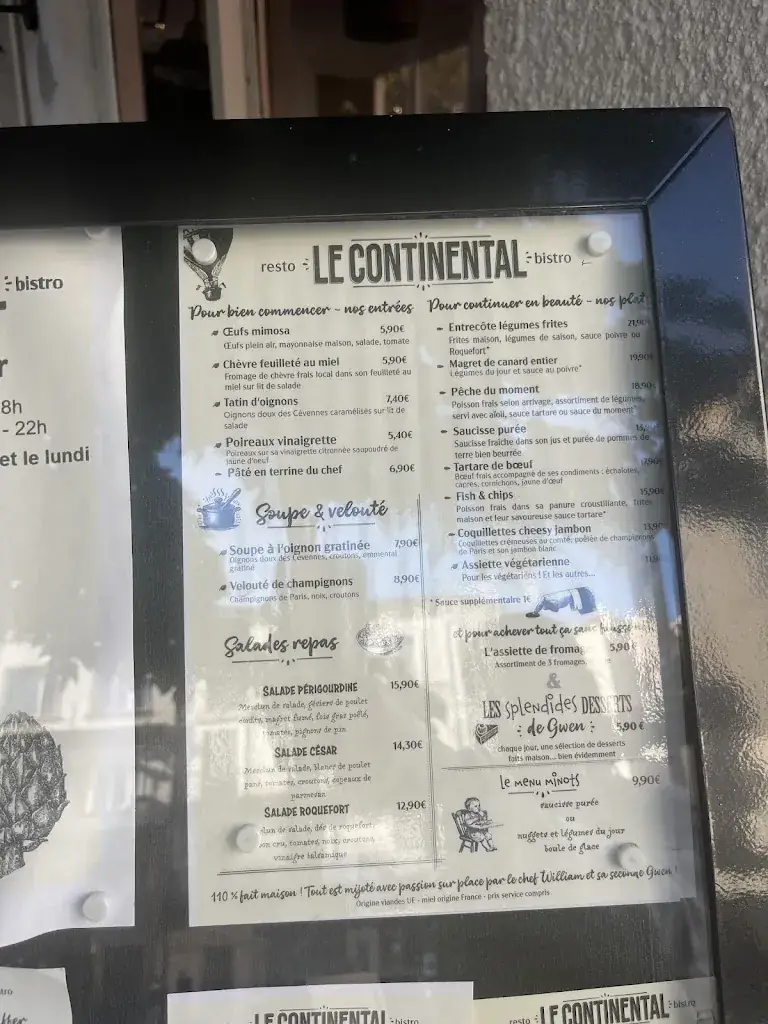 Menu_Le Continental_Vigan_immagine_1