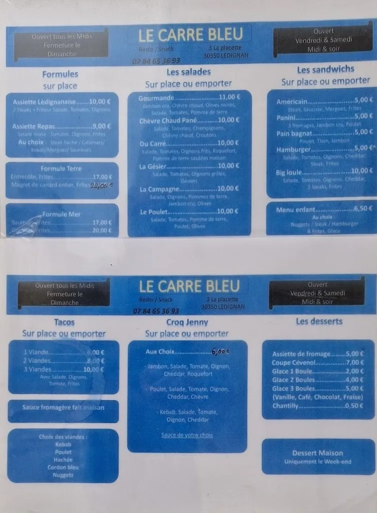 Menu_Carre Bleu_Lédignan_image_1