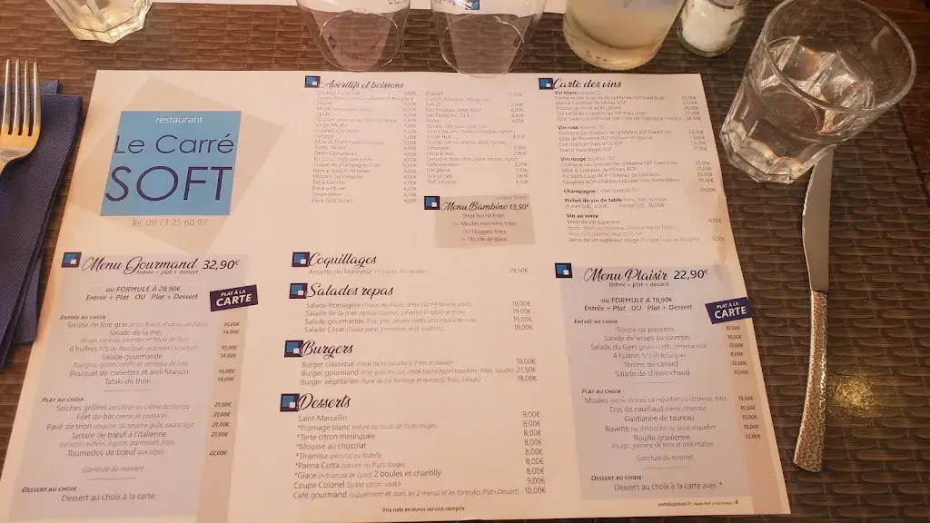 Menu_Le carré soft_Grau-du-Roi_immagine_4