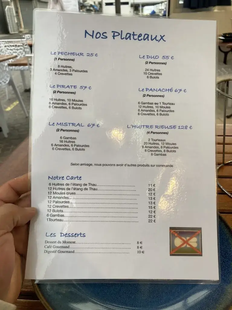 Menu_L'Huitre Rieuse_Grau-du-Roi_image_1