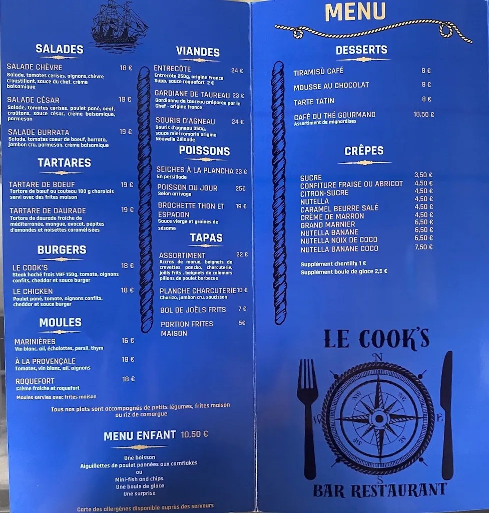 Menu_Le Cook's_Grau-du-Roi_image_1