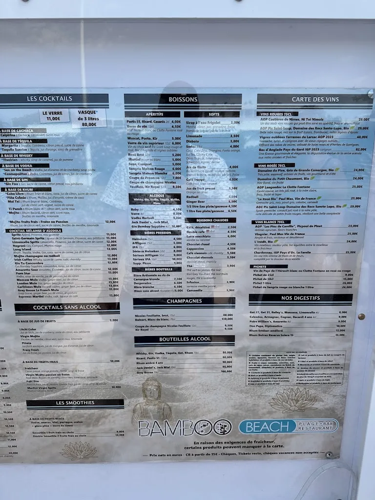 Menu_Bamboo Beach_Grau-du-Roi_image_1