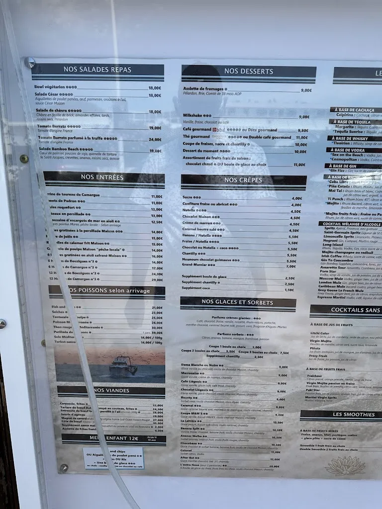 Menu_Bamboo Beach_Grau-du-Roi_image_4