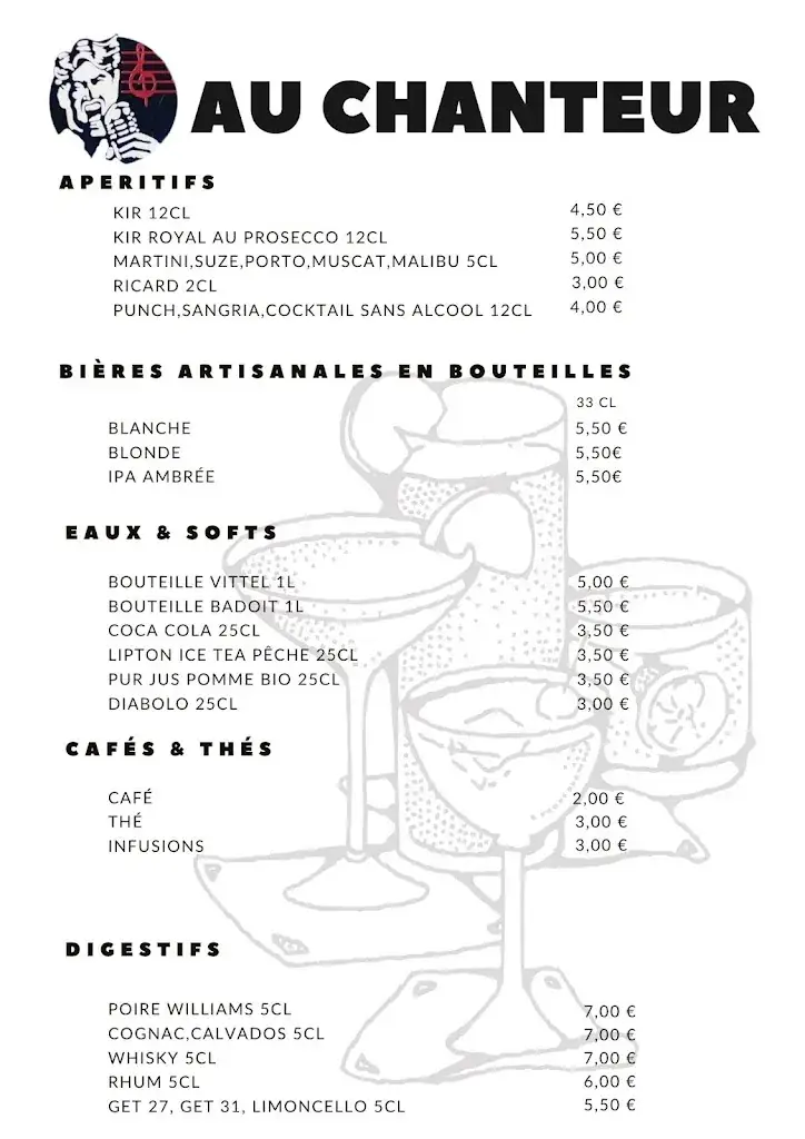 Menu_AU CHANTEUR RESTAURANT festif animation Karaoké Dansante._Marsat_image_4