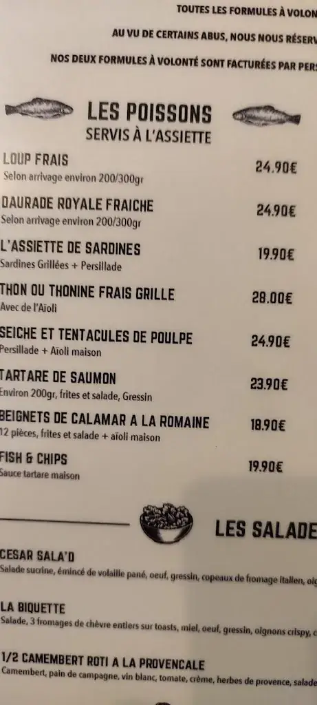 Menu_O' Grau Sel, restaurant de poissons, Terrasse Non Fumeur_Grau-du-Roi_image_3