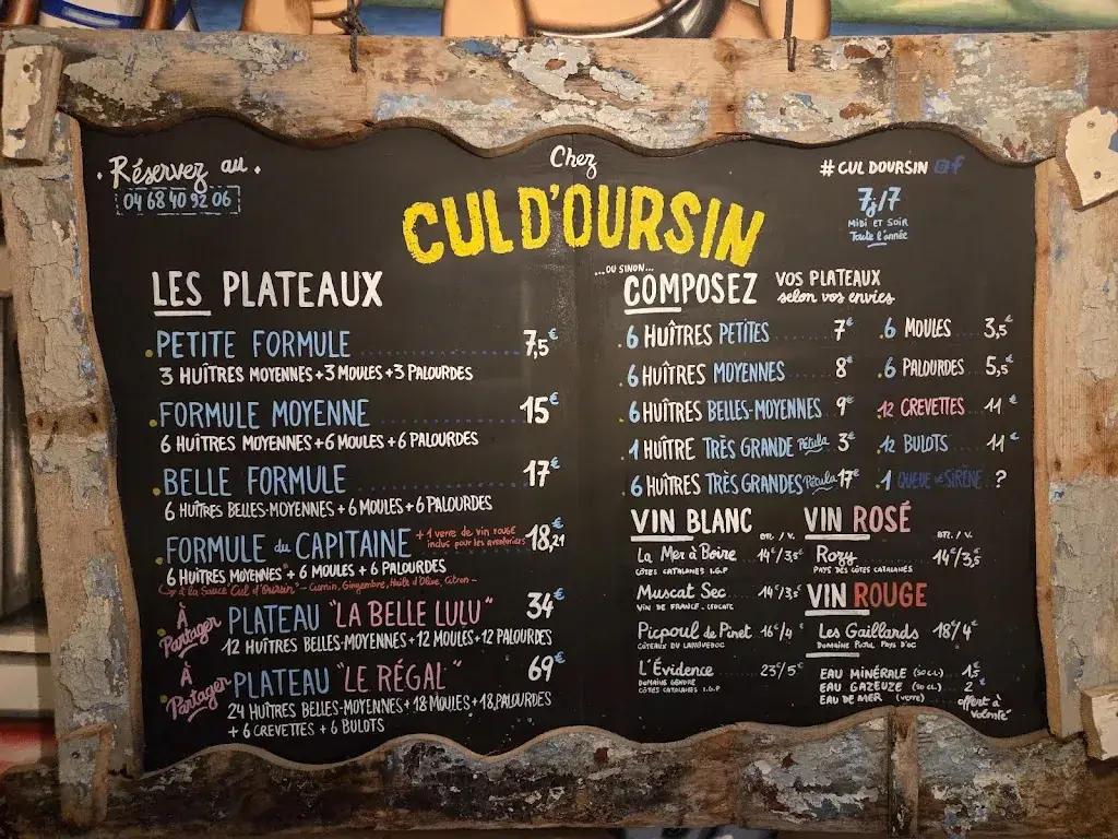 Menu_Chez Cul d'Oursin_Leucate_image_3