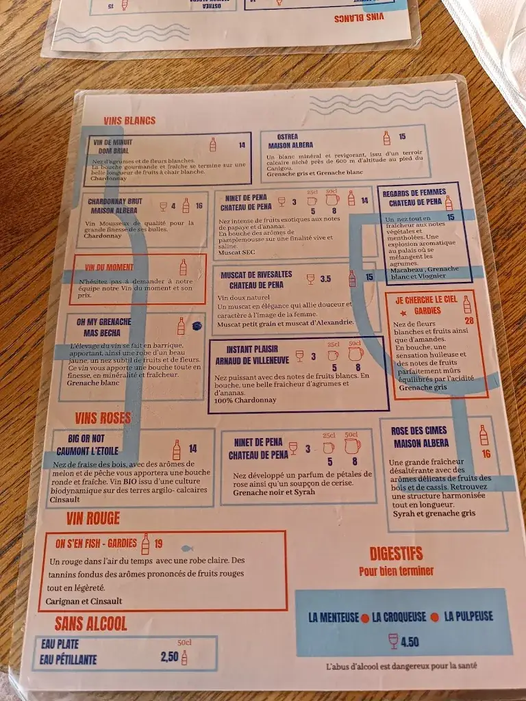 Menü_Le Petit Bigorneau_Leucate_Bild_1