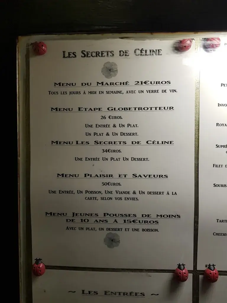 Menu_Les Secrets de Celine_Lézan_image_3