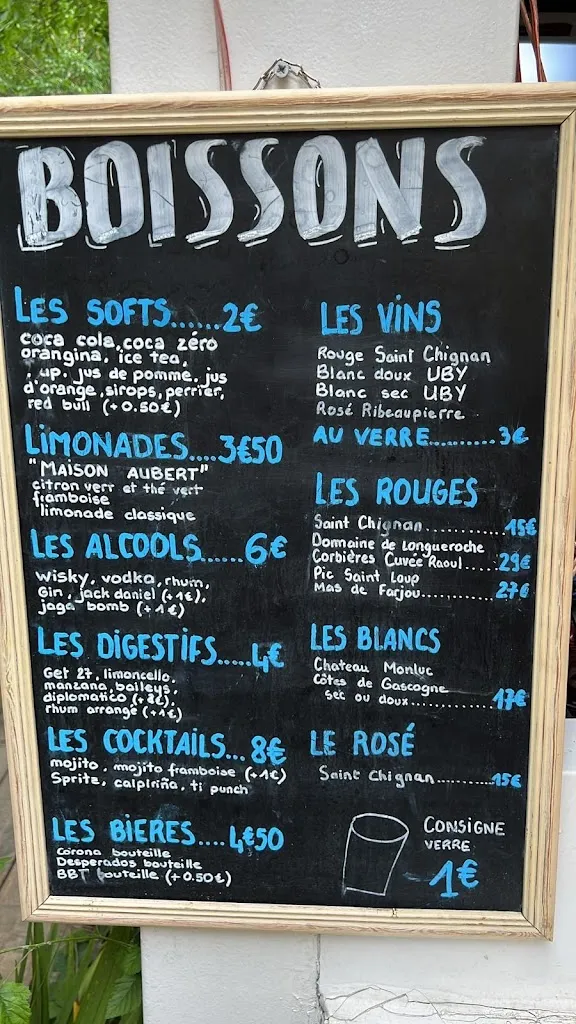 Menu_La Fouguette - guinguette éphémère_Lévignac_image_1