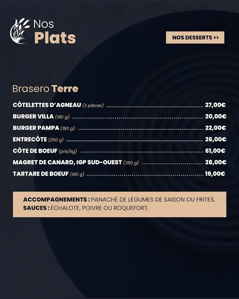 Menu_Villa Pampa_Castéra_image_4