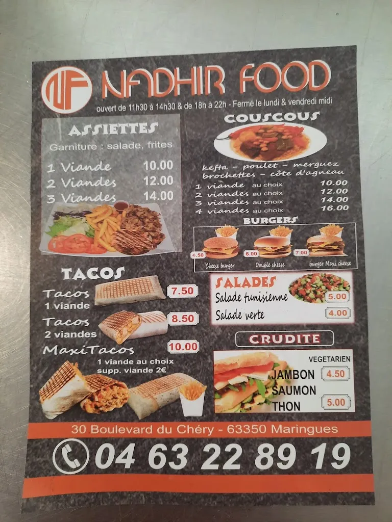 Menu_Nadhir food_Maringues_image_3